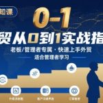 老板必修：3天打通外贸从0到百万全链路！内贸转外贸实战指南