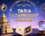 TikTok玄学命理出海掘金暴富课：精准引流海外用户痛点，轻松月赚300万美元！