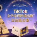 TikTok玄学命理出海掘金暴富课：精准引流海外用户痛点，轻松月赚300万美元！