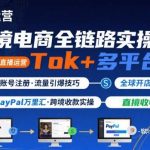 3合1跨境电商暴富课：TikTok直播爆单+多平台注册+PayPal提现实操（限时放送）