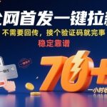 2025独家百度网盘夸克拉新暴利项目：验证码躺赚80+/小时，永久收益零门槛！