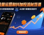 流量运营+抖加投流7天暴涨100万流量！新手引爆短视频终极秘籍(附工具包)