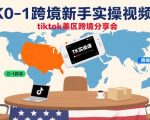 保姆级TikTok美区跨境新手实操课：0到1快速起号月入十万秘籍