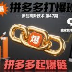 2025拼多多起爆链秘术第47期疯传！14天销量飙升300%高阶运营技术大公开