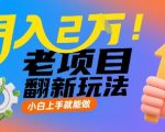 日入3000+！老照片修复新玩法，0基础当天上手，平台正在偷偷限流中