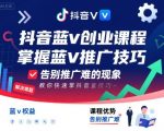 抖音蓝V零门槛矩阵玩法：3天精通推广技巧，月省万元引流百万！