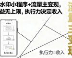 🔥零门槛搭建去水印小程序！100+平台支持，日赚千元！激励广告矩阵收益无上限！
