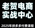 老贺电商2025拼多多内部课：零基础7天起爆技术，日销千单实操秘籍