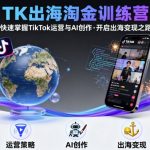 爆款TK出海淘金训练营：快速精通TIKTOK运营与AI创作，开启财富变现风暴！