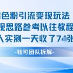 男粉引流变现神技：实测日入千元，引爆流量秘籍！