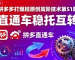 拼多多神级运营秘籍！第51期直通车爆款打造术，流量飙升300%实战教程