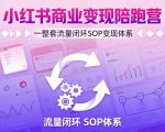 小红书爆款变现陪跑营:轻IP矩阵+私域获客+聚光投流,高效闭环SOP变现体系! 小红书爆款变现陪跑营:轻IP矩阵+私域获客+聚光投流,高效闭环SOP变现体系!