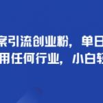 2025手掌文案日引500+创业粉！零门槛躺赚秘籍，适用所有行业