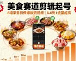8道菜混剪秘籍：美食短视频从0到1流量暴增，爆款起号全攻略！