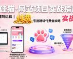 3天回本！网站搭建+SEO优化·精准引流跳转付费｜卡哇猫运营秘籍