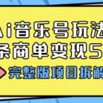 AI音乐号爆款秘籍：月吸粉50万+，单条广告狂赚10万+！多平台SEO优化全拆解