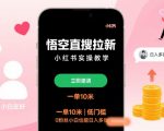 2025小红书悟空直搜拉新暴富秘籍：0粉丝小白日入千元实操指南，一单10米低门槛狂赚！