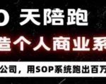 40天神奇蜕变！陪跑打造一人公司SOP系统，轻松变现百万财富