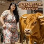 AI美女牵牛摔跤荒诞视频制作教程：一夜爆红吸粉万粉秘籍！