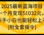 2025暴利蓝海副业：新手月入10万+稳赚，全套保姆级指令免费送