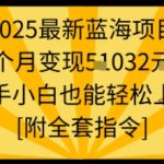 2025暴利蓝海副业：新手月入10万+稳赚，全套保姆级指令免费送