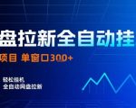 2025网盘拉新爆款掘金！全自动技术单窗口日入1000+，矩阵操作月赚十万【揭秘躺赚】
