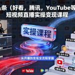 短视频直播变现终极秘籍：今日头条腾讯YouTube横屏实操课程日入过万