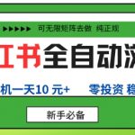 小红书自动浏览暴利项目：零投资手机操作，单号日赚100+，无限矩阵放大揭秘！