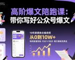 《3天速成爆款写作大神：手把手教你打造篇篇10w+的公众号变现爆文！》