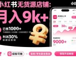 小红书无货源店铺暴利项目：零基础月入过万，保姆级教程一键上手！