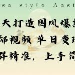 一日爆赚1K+！国风敦煌神祇视频变现秘籍，精准引流超简单上手