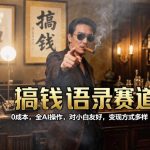 AI暴富秘籍：0成本日赚万元，小白秒上手，多元变现全攻略！