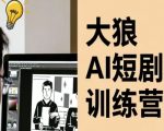 大狼AI短剧训练营：零基础7天速成爆款短剧创作秘籍（免费持续更新）