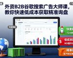 外资B2B谷歌广告爆单秘籍：零成本速抢精准询盘终极攻略！