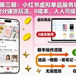 小红书虚拟服务爆赚秘籍：细分铺货0成本，日入千元人人秒上手！