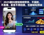 2025抖音带货爆赚攻略：不露脸、不直播、免拍摄，躺着日入过万！