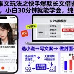快手小说推文爆赚神技：零基础30分钟起号日入过万，纯干货必看！