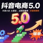 抖音电商5.0终极爆单秘籍：2025最新抖音小店从基础到运营全攻略（10月更新）