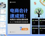 7天精通电商会计：速成班全程处理技能终极秘籍