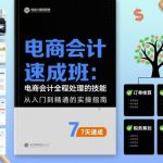 7天精通电商会计：速成班全程处理技能终极秘籍