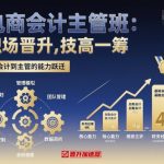 电商会计主管晋升秘籍：90天速成爆款实操班！