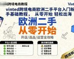 VINTED欧洲二手平台新手终极教程：零基础30天轻松出海赚欧元！