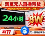 淘宝无人直播带货：一台电脑214小时狂卖8万，双11爆单秘诀大揭秘！