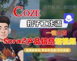 COZE扣子智能体工作流一键秒变SORA2产品信息短视频：保姆级全攻略轻松上手！