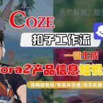 COZE扣子智能体工作流一键秒变SORA2产品信息短视频：保姆级全攻略轻松上手！