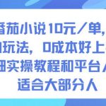 番茄小说日赚300+！0元成本实拍攻略，10元/单提现秒到账，手把手教会95%小白！