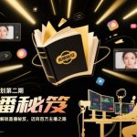 百万主播计划第二期：独家直播秘笈，零基础速成百万网红之路！
