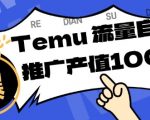 【揭秘】TEMU商家日赚130+秘籍：精准曝光暴涨流量，店铺排名飙升转化翻倍！