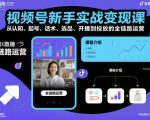 视频号新手速成变现秘籍：7天精通起号话术选品开播投放全链路实战宝典