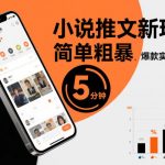 小说推文新玩法：5分钟爆款实操秘籍，引爆流量超简单！